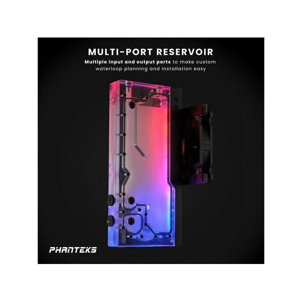 Phanteks Glacier R260 D5 Combo Reservoir, Gen3 D5 Pump, integrated Digital-RGB lighting, Black Phanteks Glacier R260 D5 Combo Reservoir, Gen3 D5 Pump, integrated Digital-RGB lighting, Black