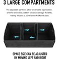 thumbnail image 6 of Car Organizers for Trunk for Suv Sedan, Leather Storage Box,Extra Large,Magnetic Lid,Collapsible and Adjustable, S004, Black, 6 of 15