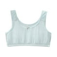 thumbnail image 5 of LIIPEE Girls Bras Solid Color Stretch Sports Seamless Bra Training Bralette Crop Top Girls Cute Holiday School Party Undies,Blue,10-11 Years, 5 of 5