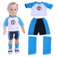 thumbnail image 1 of Tenue de Soccer pour Poupée Jouet Réaliste Vêtements de Poupée Uniforme de Sport pour Poupée de 18 Pouces, 1 of 4