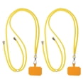 thumbnail image 1 of Uxcell Lanière de Téléphone Intelligent, Lanière de Téléphone Universelle Réglable Bandoulière Jaune, 1 of 7