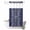 Blue, variant on No Hook Shower Curtain, Japanese Shower Curtains for Bathroom with See Through Top Window, Navy Blue Country Flowers Leaves Aesthetic Waterproof & Washable Bath Curtain Narrow 54"x78"