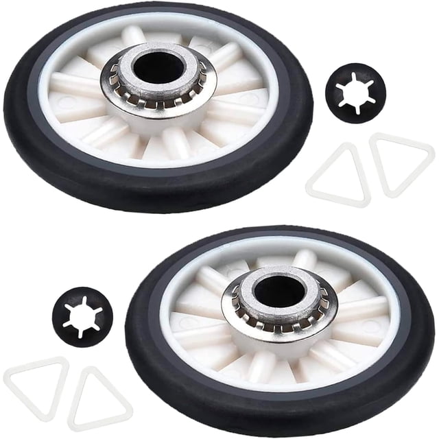 PartsBroz 349241T Kit de Rouleau de Tambour de Séchage - Compatible avec Whirlpool Kenmore Roder KitchenAid - Remplace AP3098345 26000349241 349241 PS347627 110.60022010 LTE5243DQ8 WED4815EW1 WED4800XQ1 WED4815EW0