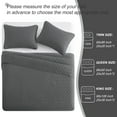 Exclusivo Mezcla King Size Quilt Set, 3Piece Gray Lightweight