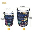 thumbnail image 2 of Lsque Sea Inhabitans and Herb pattern Laundry Hamper Basket, Tall Woven Rope Hamper Basket for Clothes, Lightweight Storage Basket, Collapsible Waterproof-Small, 2 of 8