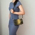 thumbnail image 5 of MKF Collection Vanta Women's Crossbody Bag Croco Vegan Leather Shoulder Bag Handbag Purse by Mia K - Gold, 5 of 7