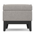 thumbnail image 5 of Oregon 42"W Rectangle Storage Ottoman Bench in Cloud Gray Linen Look Fabric, 5 of 14