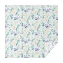 Floral Square Tablecloth 42x42in(107x107cm) – Waterproof Polyester Printed Table Cover, Wrinkle Resistant & Washable for Kitchen Dining Picnic Party Decor, Thanksgiving,Christmas, Spring,Flower