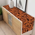 thumbnail image 4 of Halloween Table Runner - 36 Inch Long, Kitchen Dining Table Runner Dresser Scarves, Spooky Pumpkins Farmhouse Decor for Coffee Tables Wedding Party Banquet, 4 of 8