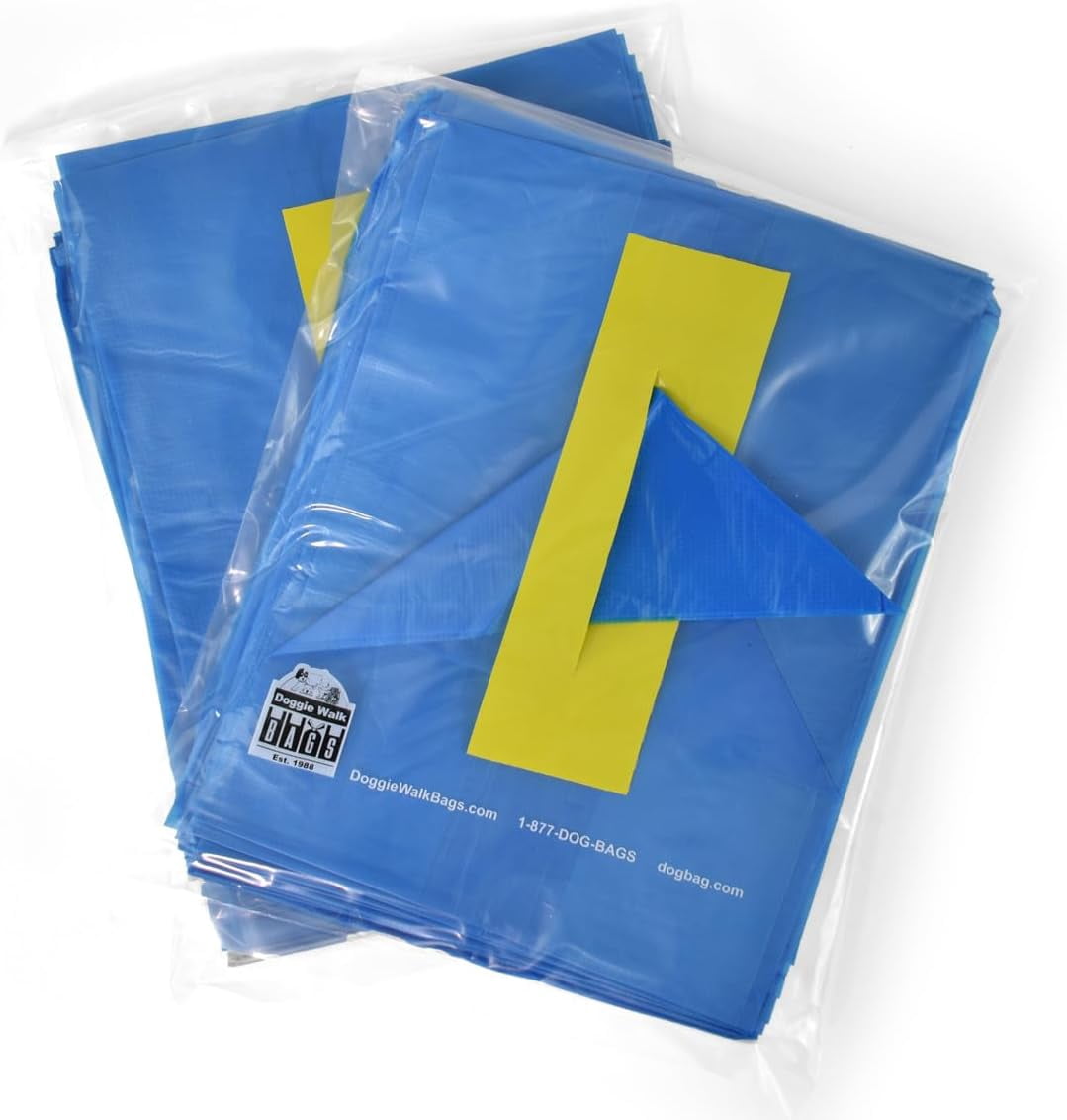 Easy-Tie Handle Dog Poop Bag, Extra Large Strong Doggy Waste Bags, Scented Easy Dispensing and Leak Proof Poo Bags