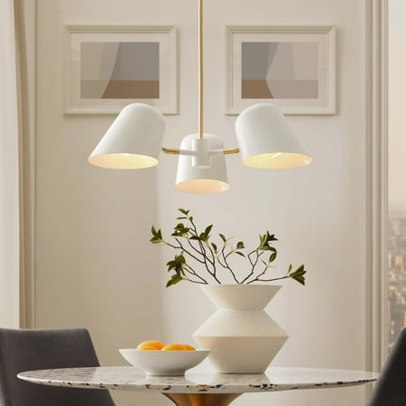 Modway Briana 3-Light Pendant Light in White
