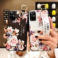 thumbnail image 3 of Funda de TPU suave con soporte de correa de muñeca de flores de moda para Samsung Galaxy A52, A32, 12, 72, 33, A53, 73, M52, S23, S22, S21 FE, cubierta Vintage, 3 of 4