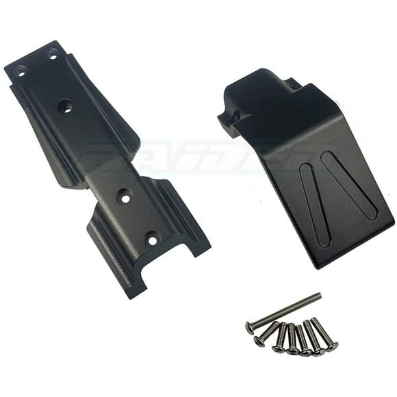Raidenracing Aluminium Alloy Front Chassis Skid Plate fits Traxxas 1/10 New EREVO 2.0 E REVO - Black
