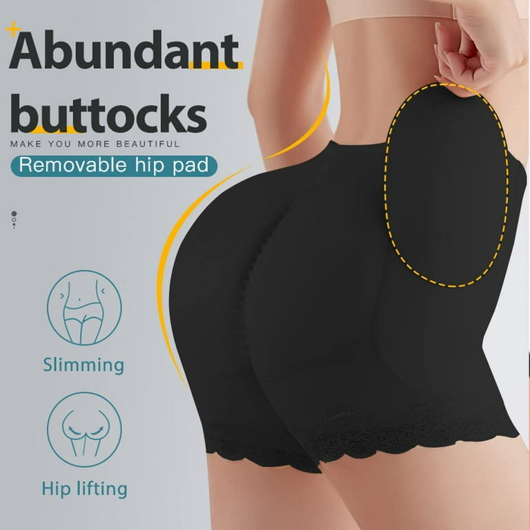  Women's Hip Lift Panties - 2 in 1 Butt Lifter Waist Trainer  Padded Panties Women Tummy Control Body Shaper Corset with Buckle Buttock  Hip Enhance Underwear,Black,S : Clothing, Shoes & Jewelry