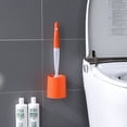 thumbnail image 5 of Msgweeeg Toilet Brush Toilet Cleaning Brush Long Handle Toilet Brush Modern Bathroom Cleaning Set Wall Mounted Base Convenient Compact Deep Cleaning Bowl, 5 of 8