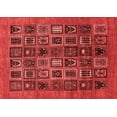 thumbnail image 1 of Ahgly Company Indoor Rectangle Abstract Red Modern Area Rugs, 7' x 9', 1 of 4