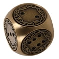 thumbnail image 3 of Shisuyan Exquisite Retro Brass Dice Set For Board Games And Collectors Hand-Polished 6-Sided Metal Dice For Creative Gaming Brass Dice For Table Board Games, 3 of 8