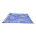 thumbnail image 2 of Ahgly Company Machine Washable Indoor Rectangle Patchwork Blue Transitional Area Rugs, 4' x 6', 2 of 4