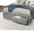 thumbnail image 2 of Global Furniture USA Contemporary Tiff Silver Queen Bed with Lamps, 2 of 5