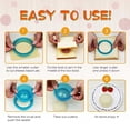 thumbnail image 3 of Monstrate Pack of 5 Sandwich Maker Bread Sandwiches Kitchen Baking Mold Breakfast Round Shaped Lunch Cookies Making Cakes Pastry Type2, 3 of 6