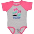 thumbnail image 3 of Inktastic Middle Sister to a Little Mister Girls Baby Bodysuit, 3 of 5