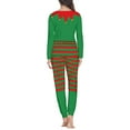 thumbnail image 3 of Renewold Novel Women Pj Pants Set of 2 Christmas Elf Aesthetic Pajama Lingerie Size 6XL Fashion Pants Bottoms Pullover Sweatshirt Cozy Christmas Clothing Sleepwear, 3 of 4