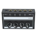 thumbnail image 4 of Mezclador de sonido de 4 canales HA400A, Monitor profesional de ruido ultrabajo, mezclador de sonido para Bar, fiesta, enchufe estadounidense de 100-240V, 4 of 5