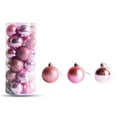 thumbnail image 3 of karymi 24 Pcs 30mm Christmas Tree Bauble Set Electroplated Plastic Ball Ornaments Hanging Party Decor 1.18 Inch Birthday Gifts up to 90% off, 3 of 7