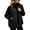 Black 10, variant on Karymi Zip‑Up Quilted Padded Jackets for Women, Stand Collar Cable Knit Raglan Sleeve Patchwork Winter Outerwear with Side Pockets
