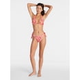 thumbnail image 2 of No Boundaries Floral Animal Tall Triangle Halter Bikini Top, Women's XXS-XXL, 2 of 5