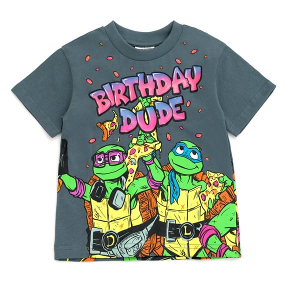 Teenage Mutant Ninja Turtles Donatello Raphael Michelangelo Birthday T-Shirt Toddler to Big Kid