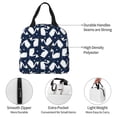 thumbnail image 3 of KLL Swan Print Insulated Lunch Bag Women, Reusable Cute Tote Lunch Box for Adult & Men, Leakproof Cooler Lunch Bags for Work Office Travel Picnic, 3 of 5