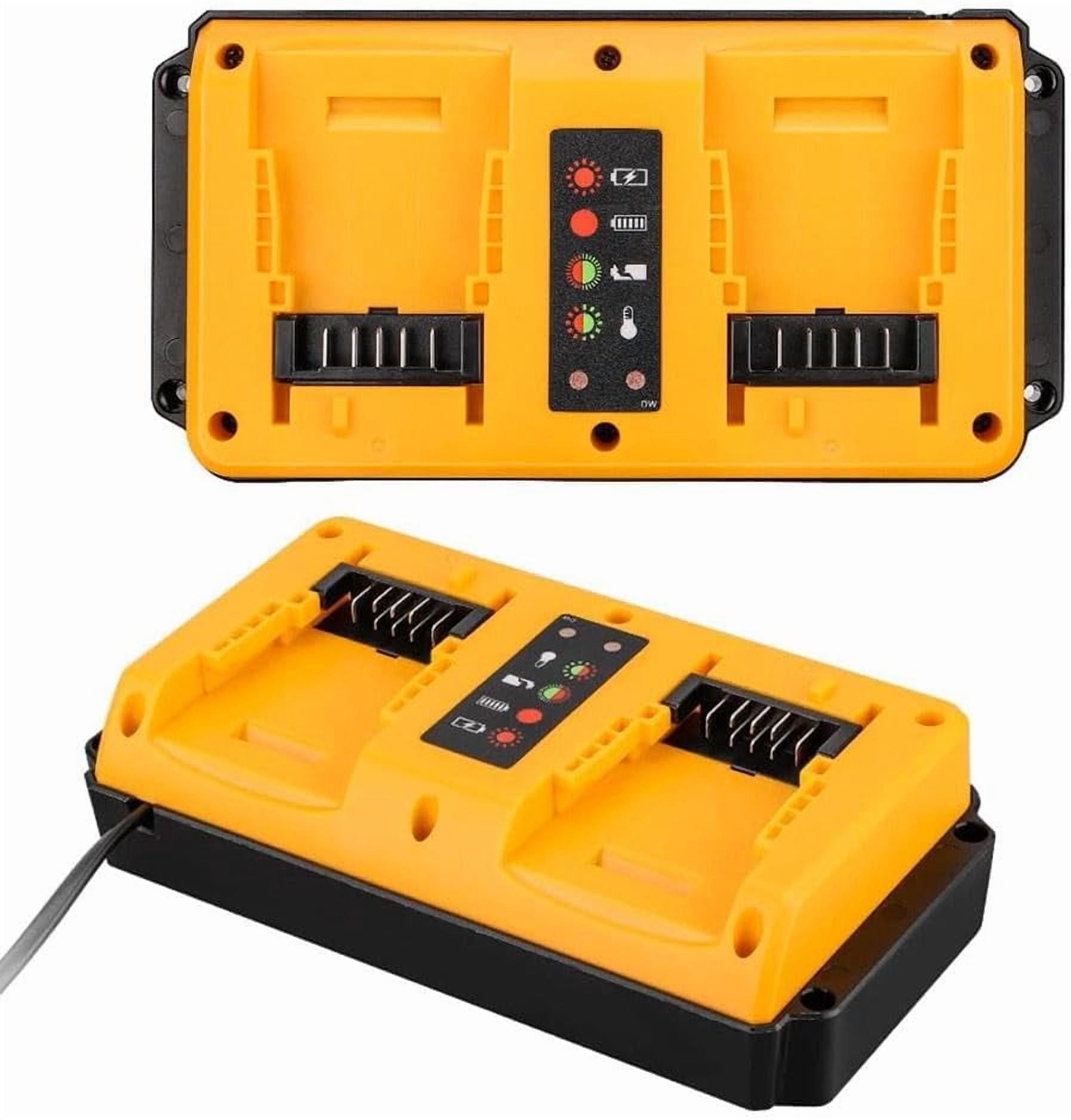 Portable Dual Ports Charger For Dewalt 18V-20V Lithium Battery Rechargeable DCB207 DCB206 DCB204 DCB203 Fast Charger