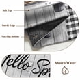 thumbnail image 6 of Spring Flowers Area Rugs 8'x10', Washable Small Throw Rugs for Living Room Patio, Farmhouse Truck Black Plaid Wood Grain Indoor Outdoor Rug Non-Slip Low Pile Carpet Runner Reversible Floor Mats, 6 of 8