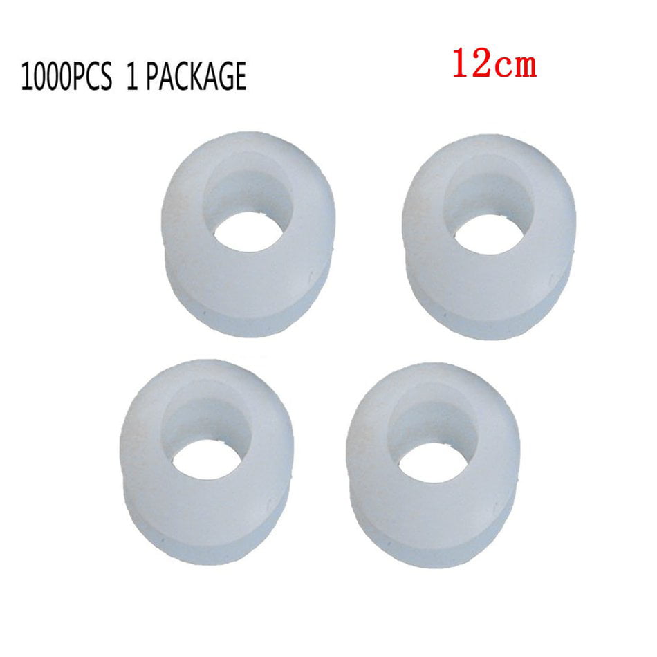 250PCS Easy Install Nylon Insulation Gaskets Washer Set Plastic Box Flat M8 