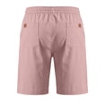 thumbnail image 7 of biudgviw Mens Casual Shorts Drawstring Knee Length Shorts Outdoor Elastic Waist Workout Chino Shorts with Pockets Summer Outfits, 7 of 7