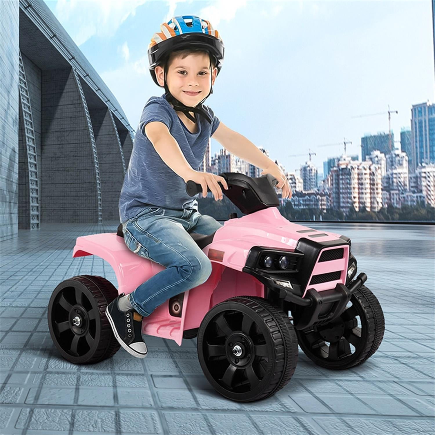 CIPACHO 6V Kids Ride On Car, Rugged 4-Wheeler Electric Cars to Ride Jeep Car for Children Child Boys, Gift Ride-On Car Vehicle Toy w/ LED Lights, MP3, Pink CIPACHO 6V Kids Ride On Car, Rugged 4-Wheeler Electric Cars to Ride Jeep Car for Children Child Boys, Gift Ride-On Car Vehicle Toy w/ LED Lights, MP3, Pink