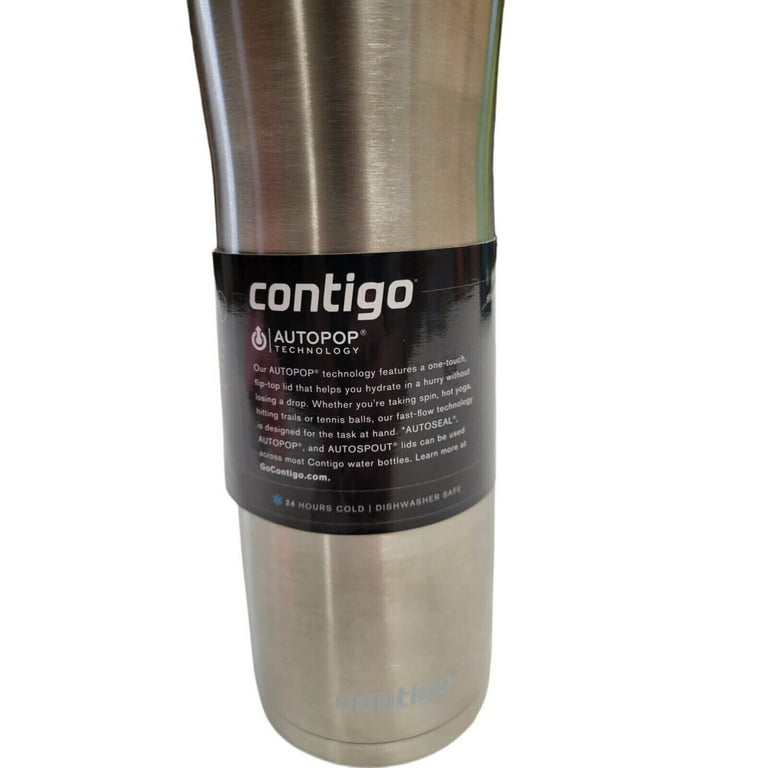 Contigo Jackson Chill 2.0 Vacuum-Insulated Stainless Steel Water Bottle, Secure Lid Technology for Leak-Proof Travel, Keeps Drinks Cold for 12 Hours