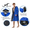 thumbnail image 6 of Adoretex Unisex Faux Fur Waterproof Swim Parka Change Robe – Ultra-Warm, Lightweight Sport Outerwear for Kids and Adults (PK003) - Black - AM, 6 of 7