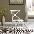 thumbnail image 7 of Modway Gear 17.5" Modern Wood Dining Side Chair in White Finish, 7 of 7