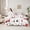 Black White Red, variant on Castle Fairy Children Kawaii Tractor 7-Piece Twin Bedding Sets,Construction Vehicles Bedding Comforter Set,Cartoon Dinosaur Breathable Sheet Sets,Breathable Home Decor