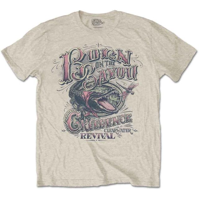 Creedence Clearwater Revival Adult Born On The Bayou T-Shirt