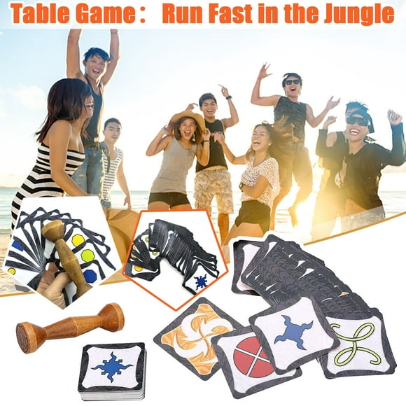 -Run Fast Cards For Party Fun Speed Forest 80 Game Pair Jungle Cards Education