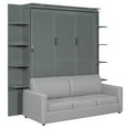 thumbnail image 6 of Queen Size Murphy Bed Wall Bed with Sofa,Gray, 6 of 9