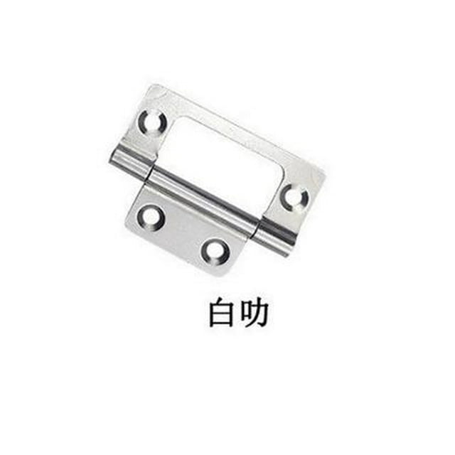 Shisuyan 10 Pcs Charnières de Porte d'Armoire Robustes : Charnières Silencieuses à Roulement pour Chambre, Cuisine, Garde-Robe et Meubles de VR, Pièces de Porte Plates