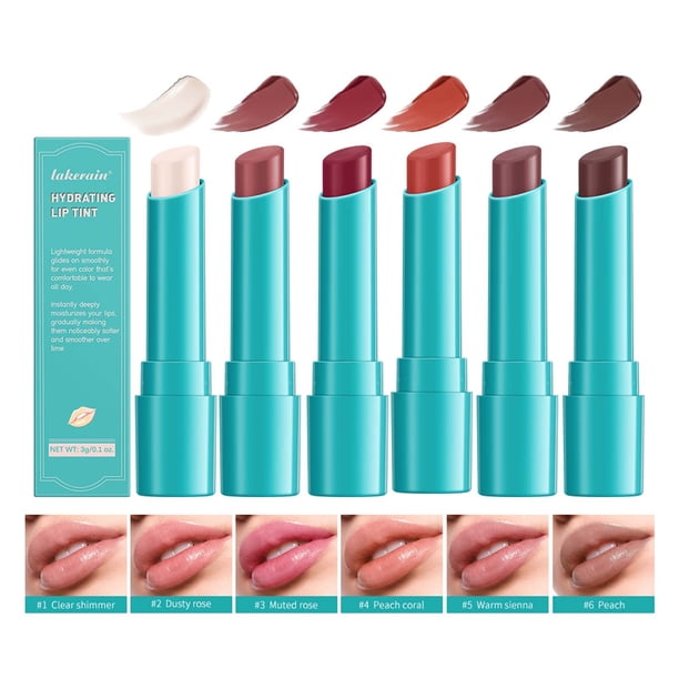 Bálsamo labial nutritivo con color Gloss - Color hidratante, ligero y duradero - Protección labial hidratante de uso diario - Defensa del medio ambiente - Fácil aplicación - 1 paquete
