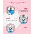 thumbnail image 6 of KFFKFF Electric Cotton Candy Machine, 1000W Commercial Floss Maker with 20.5-Inch Stainless Steel Bowl, Sugar Scoop, and Storage Drawer, Ideal for Home Use, Kids' Parties, and Family Gatherings, Blue, 6 of 9