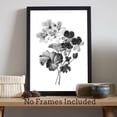 thumbnail image 6 of Abstract Botanical Wall Art Decor, Set of 4 Black and White Herb Flowers Canvas Print Pictures Modern Minimalist Artwork for Living Room Bedroom Bathroom Decoration Gifts, Unframed 8x10 Inches, 6 of 6