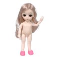 thumbnail image 3 of Lovely Moveable Jointed 1/12 Doll Nude Body 3D Eyes Piezas de Bricolaje - cabello de Sunnimix BJD Doll Body girl, 3 of 8