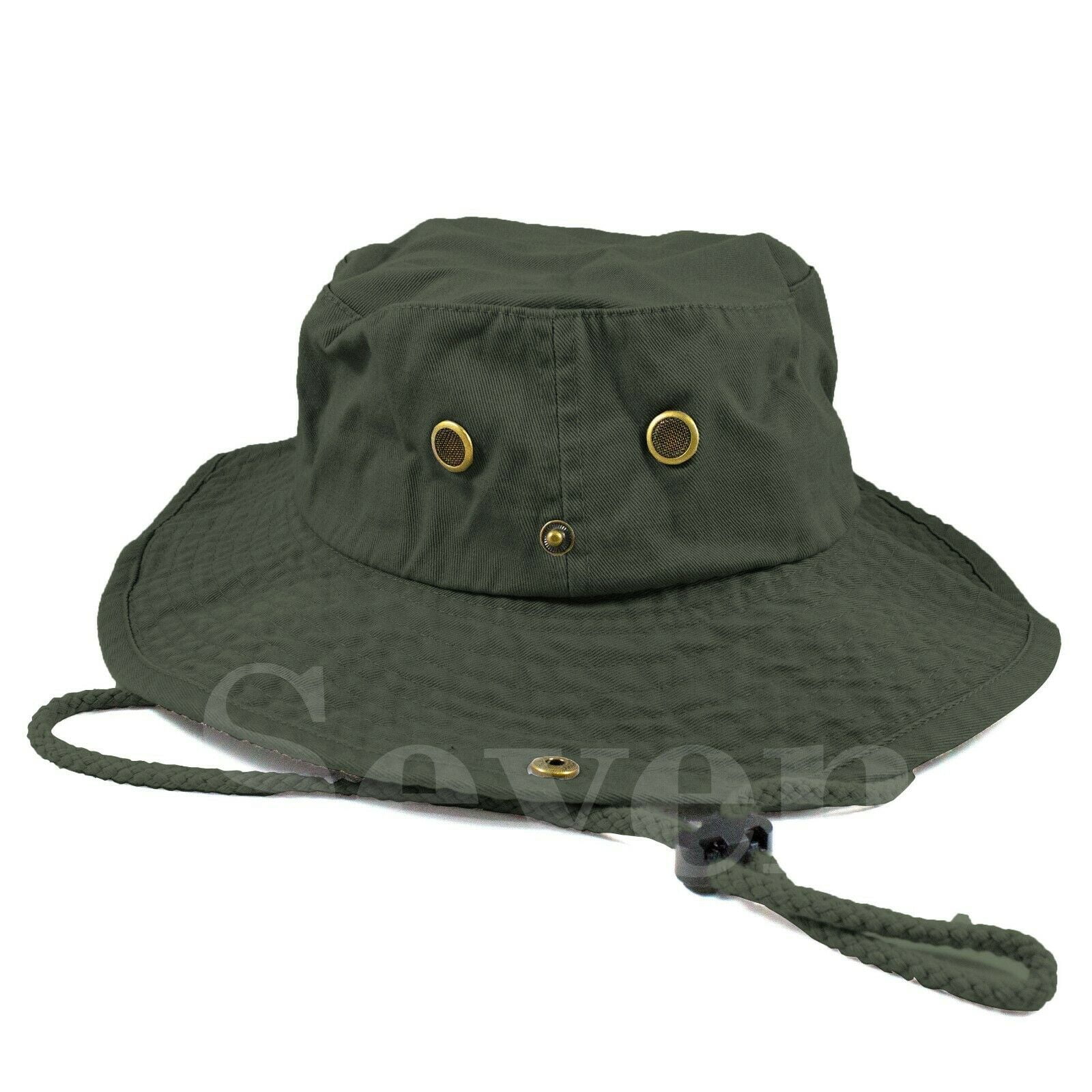 Boonie Bucket Hat Cap 100 Cotton Fishing Military Hunting Safari